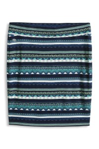 jupe rigide en jersey stretch