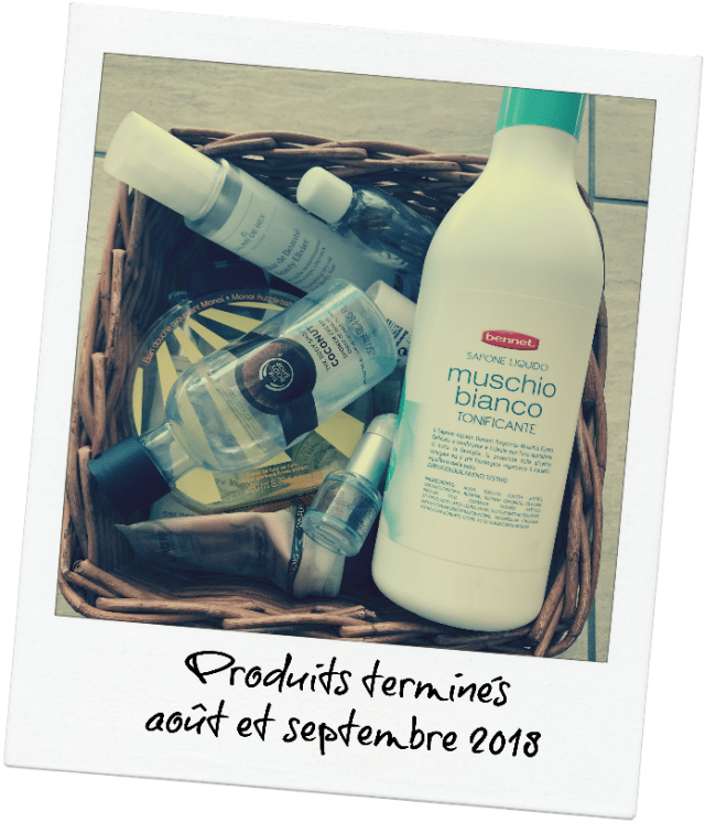produits terminés août - septembre